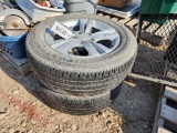 PAIR 235/60R17 TIRES ON CHEVY RIMS