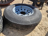 7.5R16LT TIRE AND RIM