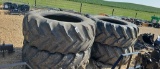 (4) GOODYEAR 710/70R42 TRACTOR TIRES