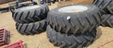 (4) 18.4 X 30 IMPLEMENT TIRES ON RIMS