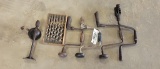 ANTIQUE HAND DRILLS WITH WOOD BITS
