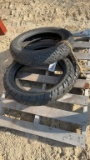 (3) MOTORCYCLE TIRES