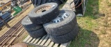 (5) LT265/75R16 TIRES AND RIMS