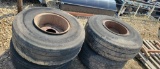 (4) MANURE SLURRY TANK TIRES AND RIMS