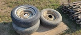 (3) IMPLEMENT RIMS WITH TIRES
