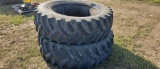 PAIR 18.4 X 38 REAR TIRES WITH TUBES
