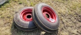 7.50 X 15 FRONT 3 RIB TRACTOR TIRES AND RIMS