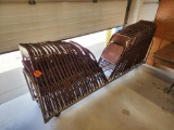 39 - Metal Folding Chairs w/ Cart