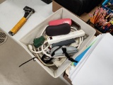 Box Of Extension Cords & Misc Supplies