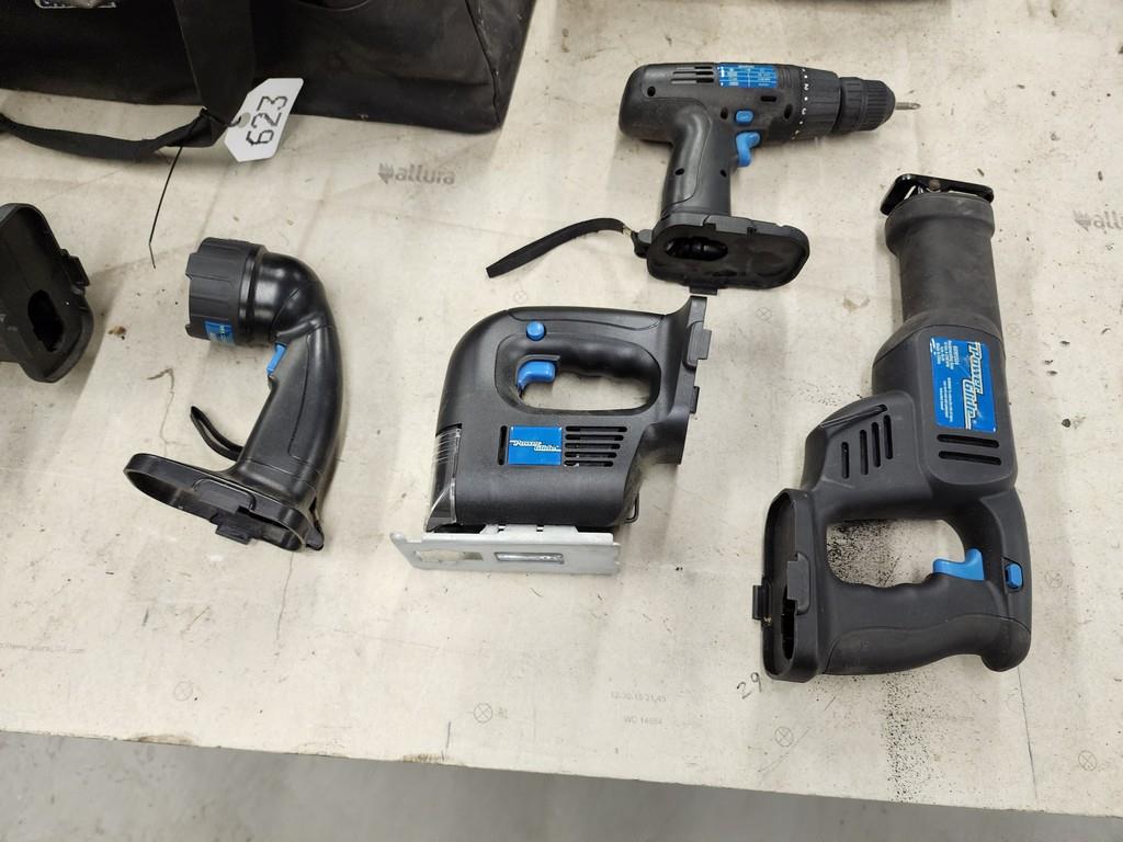 Power Glide 18V Power Tool Set w Case Proxibid