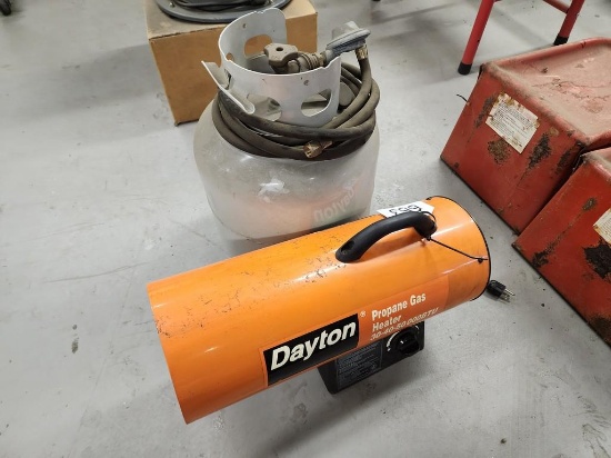 Dayton 50,000 BTU Portable LP Heater w/ Tank