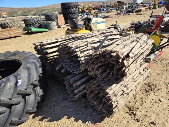 (8) ROLLS OF WOODEN SNOW FENCE