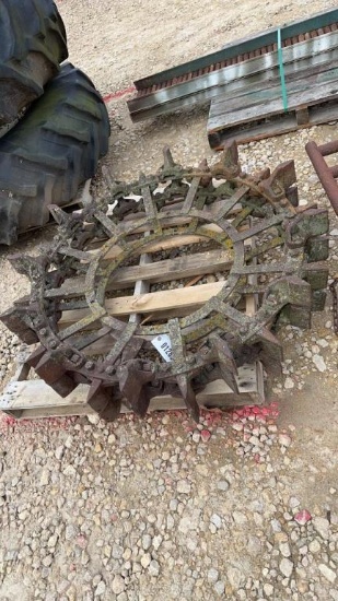 (2) 40" STEEL WHEELS