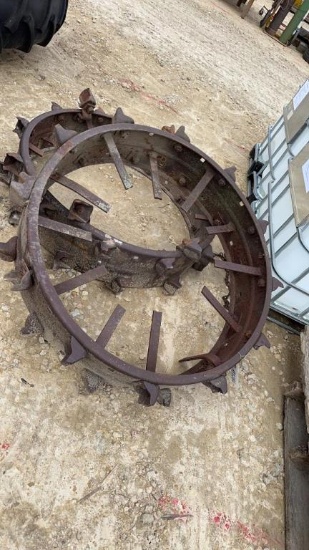 (2) 42" STEEL WHEELS