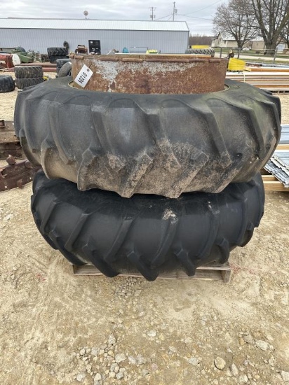 (2) 18.4 X 34 CLAMP ON DUALS