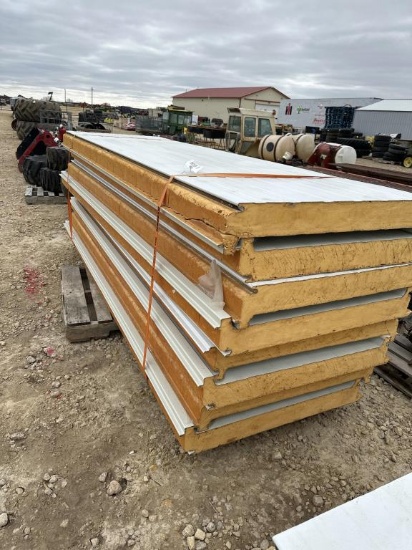 3 BUNDLES OF INSULATED STEEL PANELS