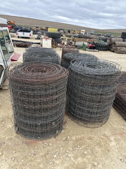 (6) ROLLS WOVEN WIRE