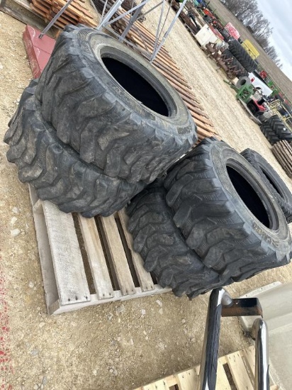 (4) CAMSO 12-16.5 SKID LOADER TIRES