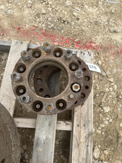 SET OF WHEEL SPACERS FOR SKID LOADER