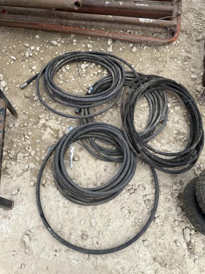 (4) NEW 40' 1/2" HYDRAULIC HOSES