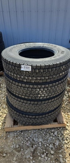 (4) 11R 22.5 SEMI TIRE