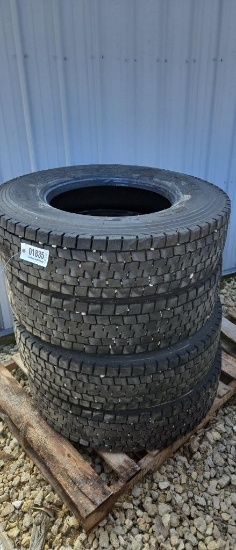 (4) 11R 22.5 SEMI TIRE