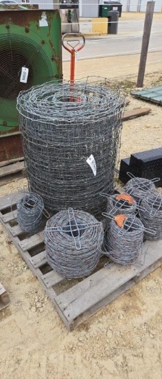 PALLET RED BRAND BARB WIRE & WOVEN WIRE