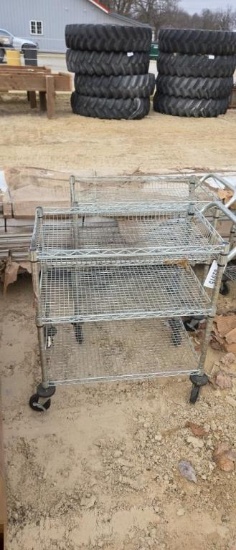 (2) WIRE CART