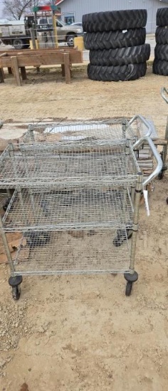 (2) WIRE CART