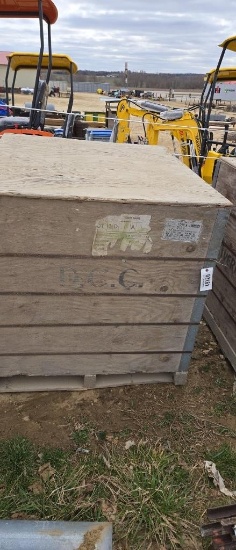 4 X 4 X 4 WOODEN SHIPPING CRATE