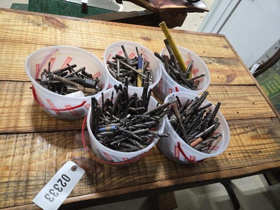 GROUP OF DRILL BITS, REAMERS & TAPS