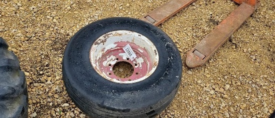 8 BOLT 16" IMPLEMENT RIM W/ 12.5L -16 TIRE