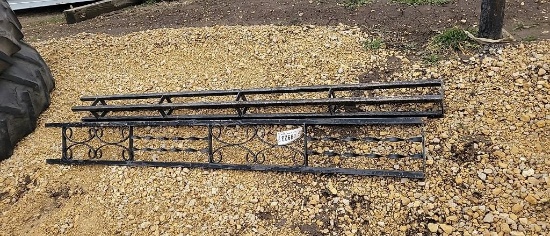 (2) WROUGHT IRON RAILS