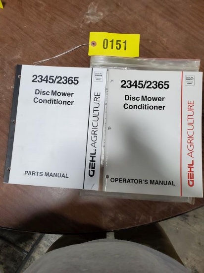 Gehl 2345, 2365 Mower Conditioner Manual