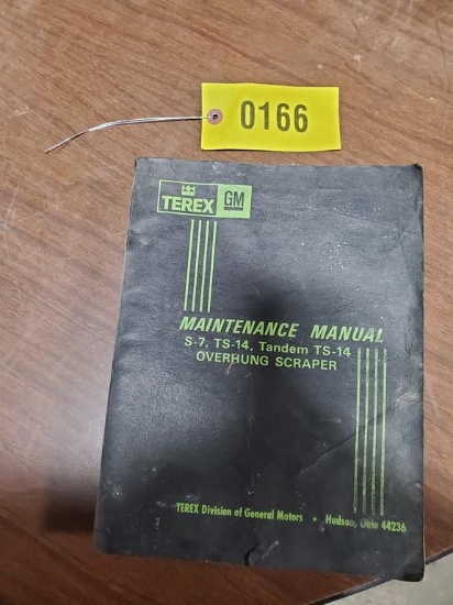 Terex GM S7, TS 140, TS 14 Scraper Manual