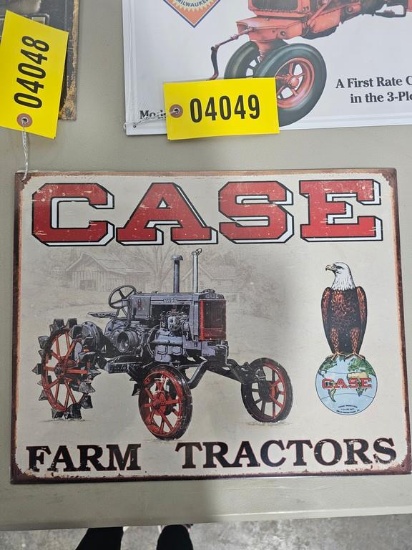 Case Farm Tractor Metal Sign