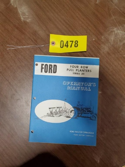 Ford 311 Series Planter Manual