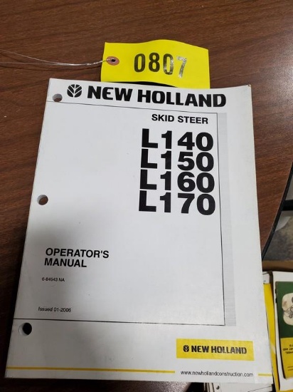 New Holland L140-L170 Skid Steer Manual
