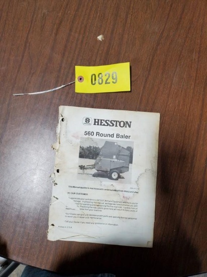 Hesston 560 Round Baler Manual