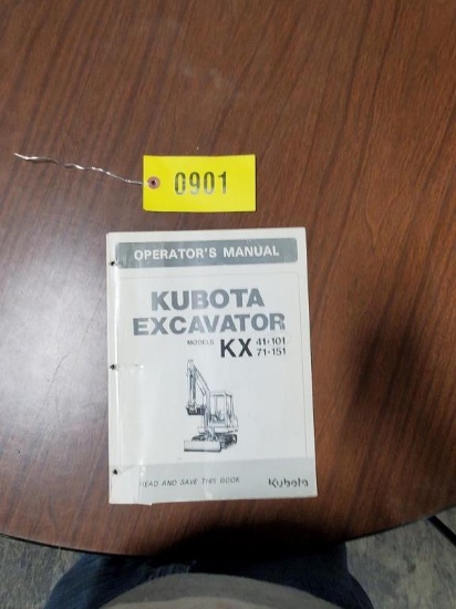 Kubota KX41-101 - 71-151 Excavator Manual