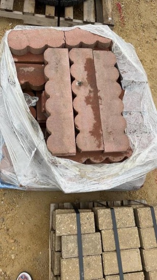 PALLET OF RED EDGER PAVERS