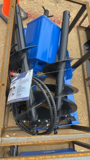 MOWER KING SKID STEER AUGER WITH 6", 12", 14" BITS