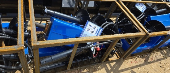 MOWER KING SKID STEER AUGER W/ 3 BITS