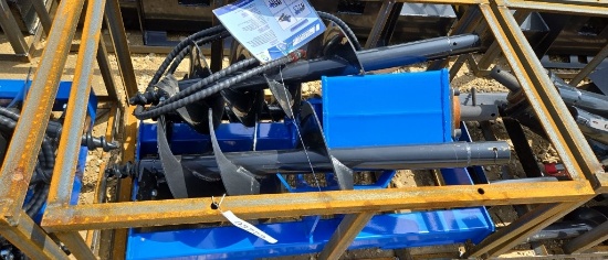 MOWER KING SKID STEER AUGER W/ 3 BITS