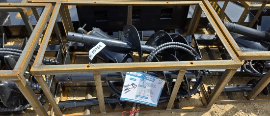 AGT SKID STEER AUGER WITH 6", 12", 14" BITS