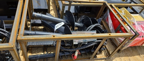 AGT SKID STEER AUGER WITH 6", 12", 14" BITS