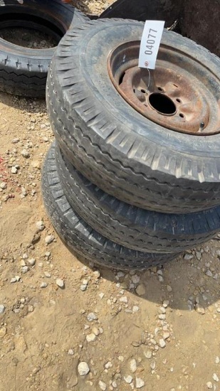 (3) TRAILER TIRES 8.0-14.5