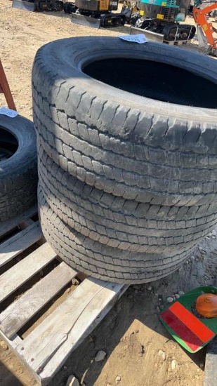 (3) GOODYEAR 265X60X20 10 PLY TIRES