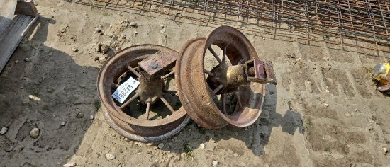 PAIR SPOKE RIMS