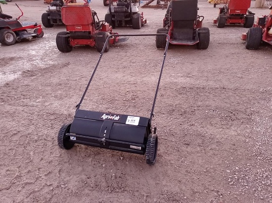 walk behind leaf rake
